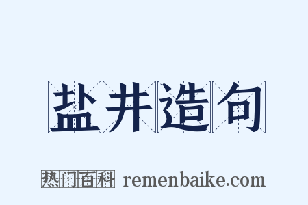 盐井造句是什么意思的图片